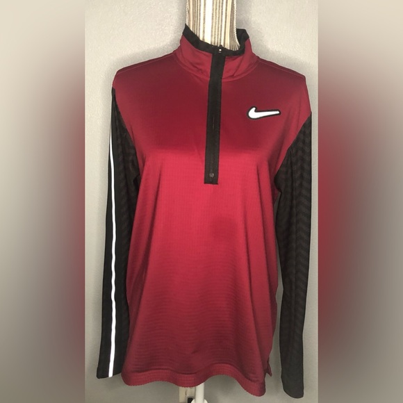 Nike Dri-fit half zip men’s running shirt size M - Picture 2 of 11